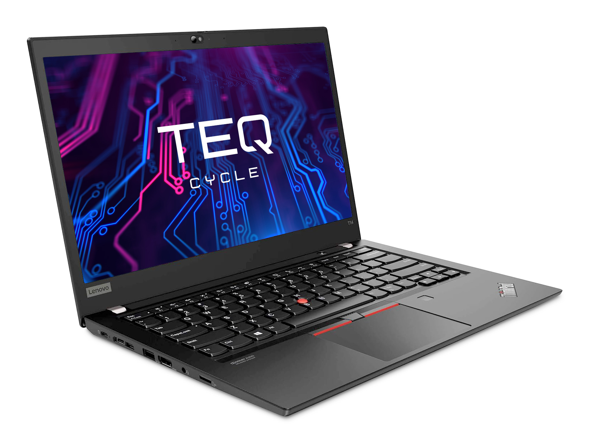 Teqcycle Lenovo Thinkpad T14 G1 Intel® Core™ i5 i5-10210U Laptop 35.6 cm (14") Full HD 16 GB DDR4-SDRAM 256 GB SSD Wi-Fi 6 (802.11ax) Windows 11 Pro French Black