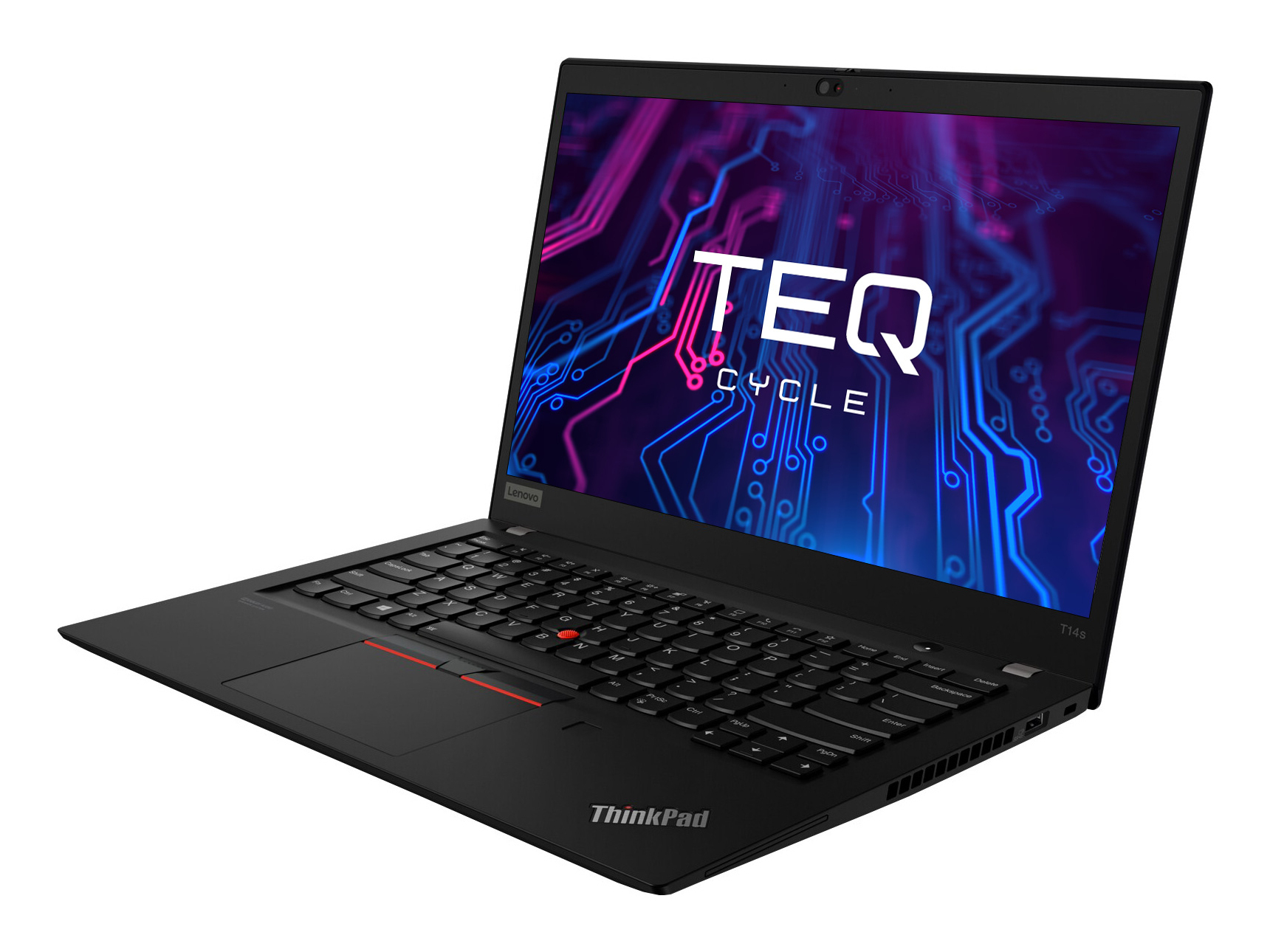 Teqcycle Lenovo Thinkpad T14s G1 Intel® Core™ i5 i5-10210U Laptop 35.6 cm (14") 16 GB DDR4-SDRAM 256 GB SSD Wi-Fi 6 (802.11ax) Windows 11 Pro Nordic Black