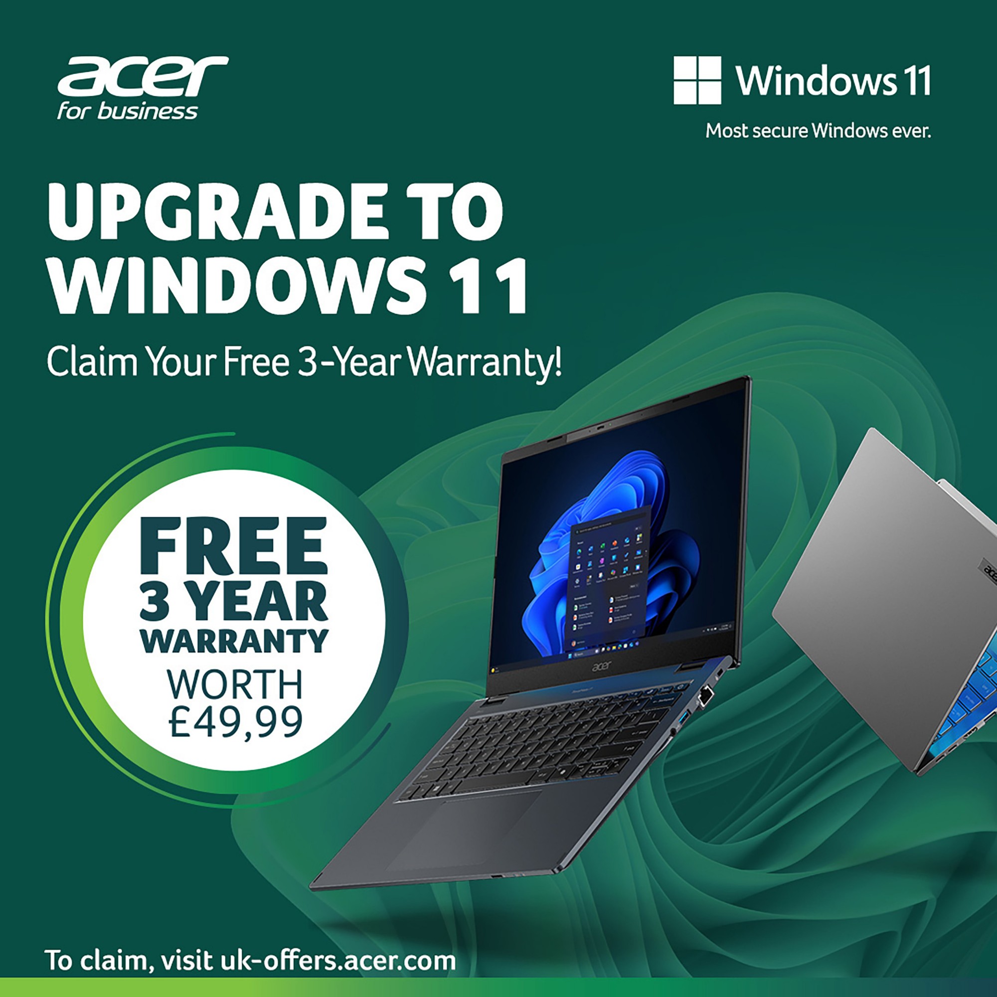 Acer TravelMate X4 14 AI Copilot+ PC (TMX414-51) - Intel Core Ultra 5, 16GB RAM, 512GB SSD, 14" 120Hz WUXGA display, Windows 11