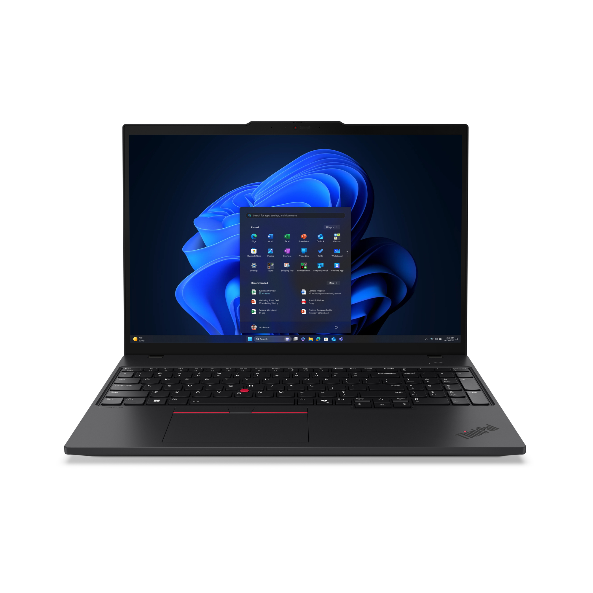 Lenovo ThinkPad T16 Gen 4 (Intel) Intel Core Ultra 7 255U Laptop 40.6 cm (16") WUXGA 16 GB DDR5-SDRAM 512 GB SSD Wi-Fi 6E (802.11ax) Windows 11 Pro Black UK English