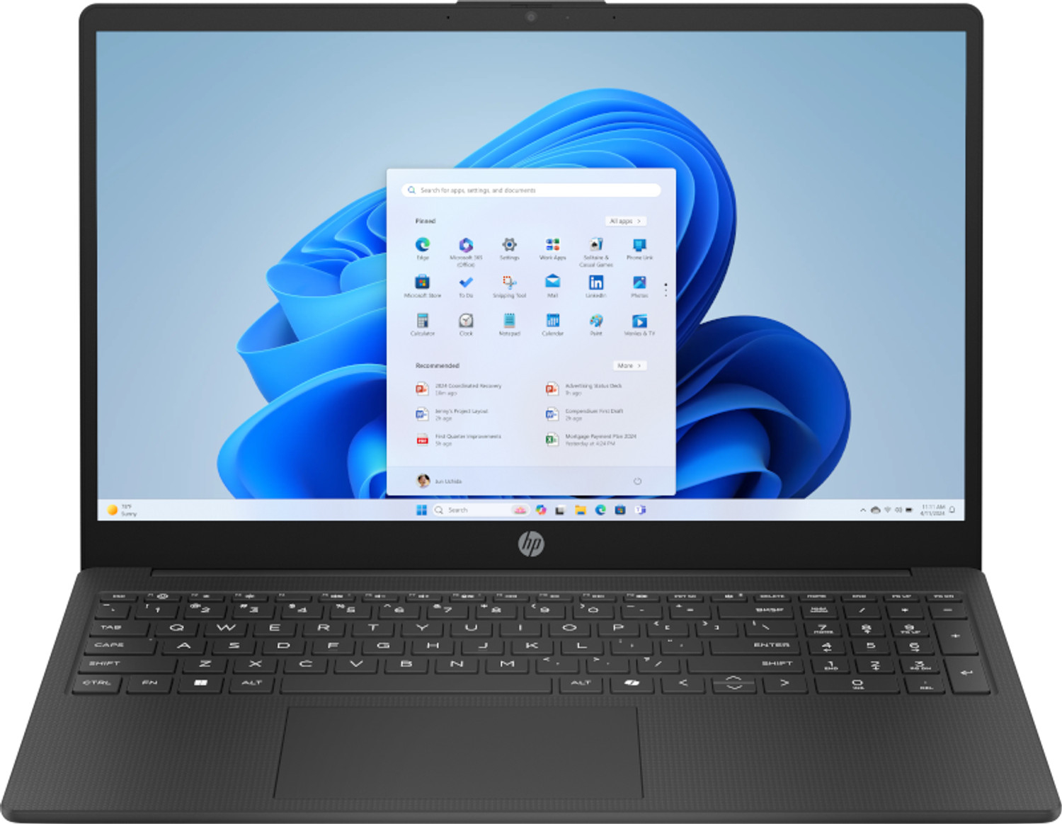 HP Laptop 15-fc1002na AMD Ryzen™ 5 7520U 39.6 cm (15.6") Full HD 16 GB LPDDR5-SDRAM 512 GB SSD Wi-Fi 6 (802.11ax) Windows 11 Home Black