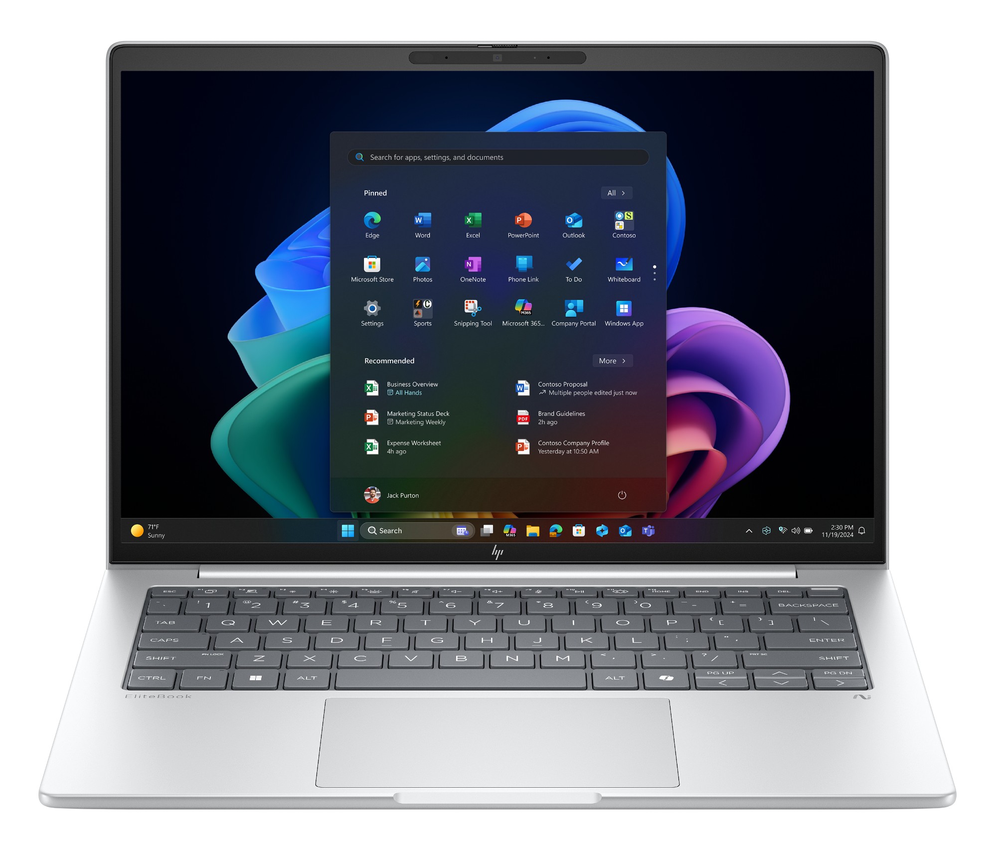 HP EliteBook 8 G1i Next Gen AI PC Copilot+ PC Intel Core Ultra 7 266V Laptop 35.6 cm (14") WUXGA 16 GB LPDDR5x-SDRAM 512 GB SSD Wi-Fi 7 (802.11be) Windows 11 Pro Silver