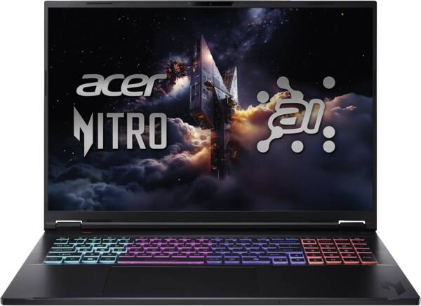 Acer Nitro 18 AI AMD 18 AI (AN18-61-R8X3) Copilot+ PC AMD Ryzen™ AI 7 350 Laptop 45.7 cm (18") WQXGA 16 GB DDR5-SDRAM 1 TB SSD NVIDIA® GeForce RTX™ 5060 Laptop GPU Wi-Fi 6E (802.11ax) Windows 11 Home Black US International