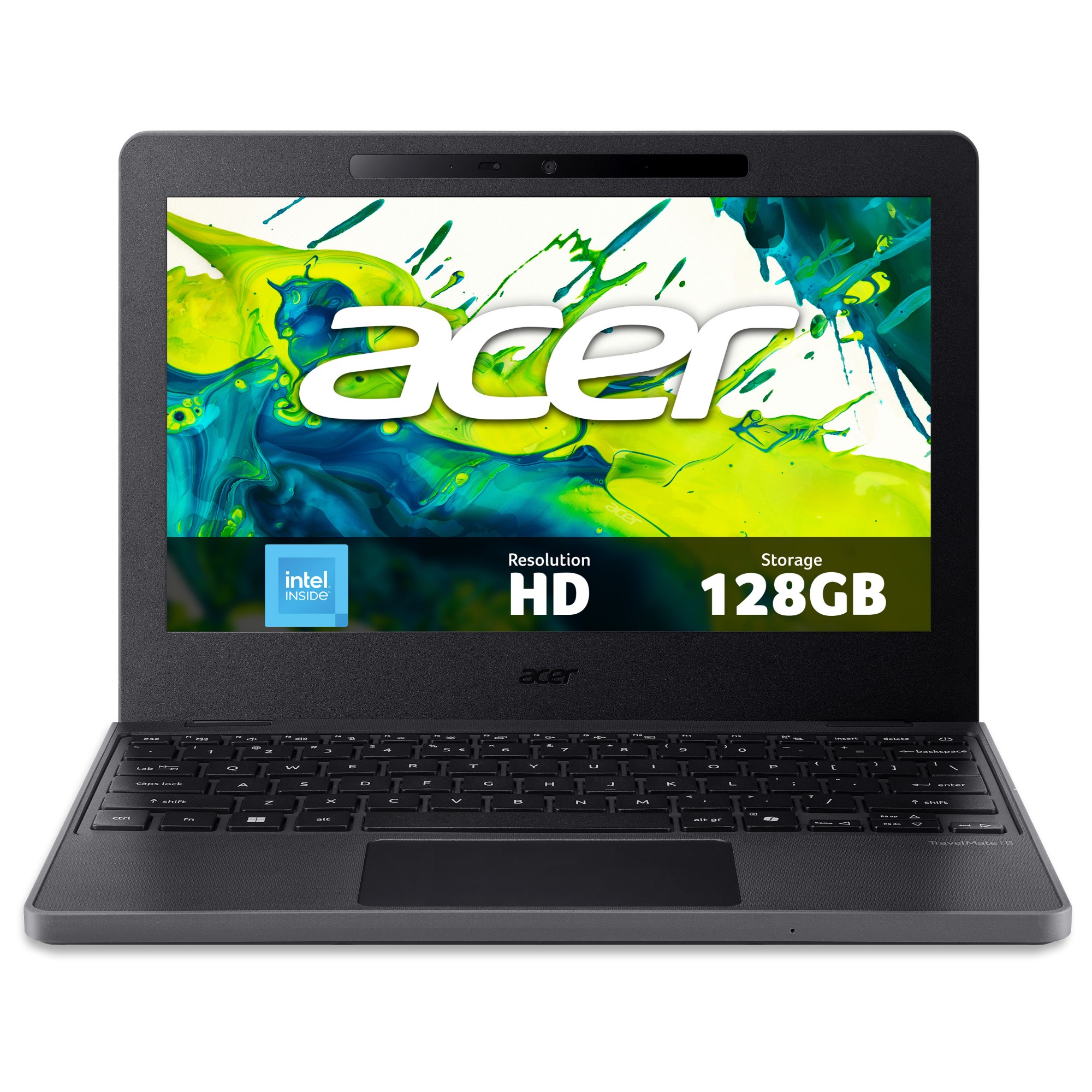 Acer TravelMate B3 11 laptop (TMB311-34) - Intel N150, 8GB RAM, 128GB, 11.6" HD display, Windows 11 Pro Education
