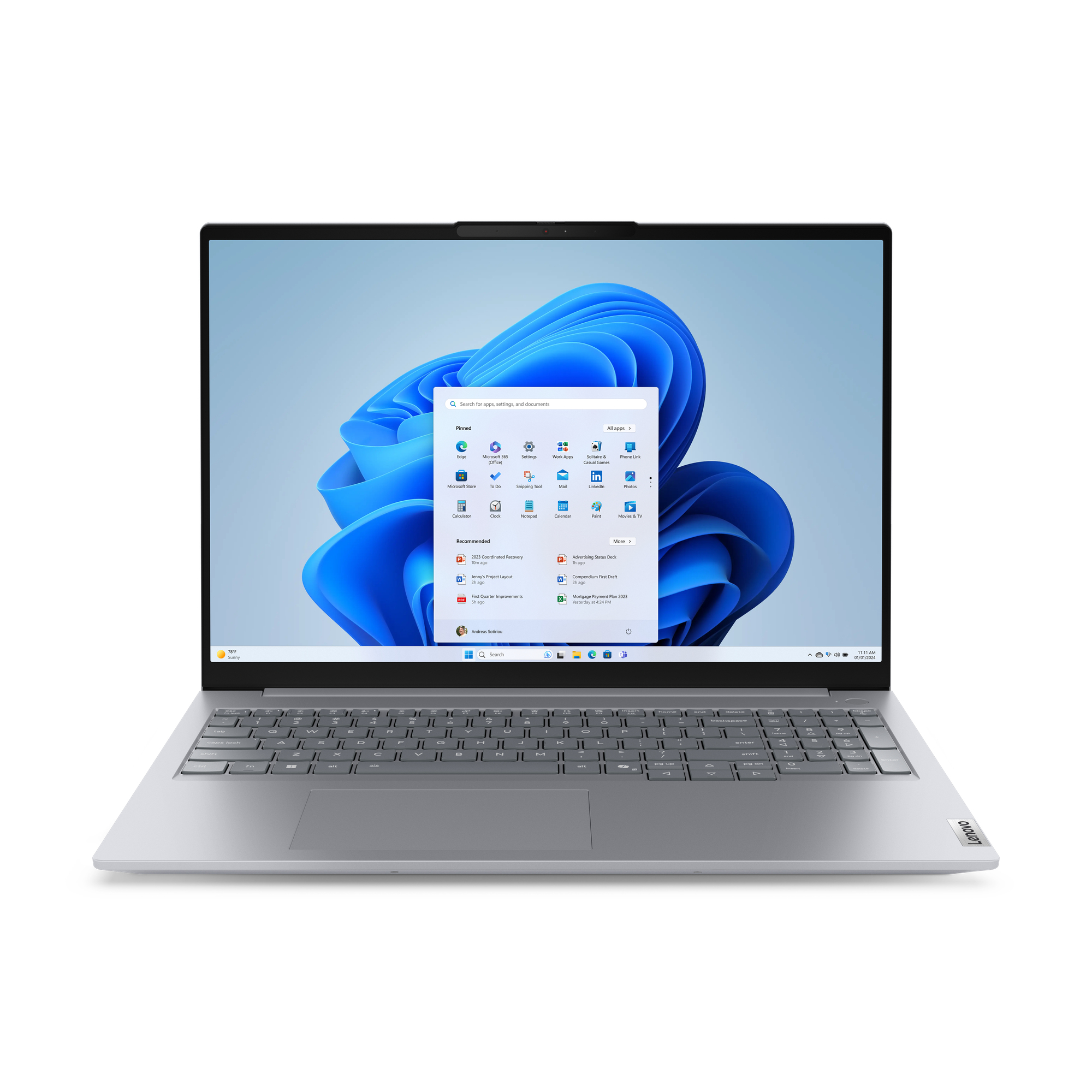 Lenovo ThinkBook 16 G8 IAL Intel Core Ultra 5 135H Laptop 40.6 cm (16") WUXGA 16 GB DDR5-SDRAM 512 GB SSD Wi-Fi 6E (802.11ax) Windows 11 Pro Grey German