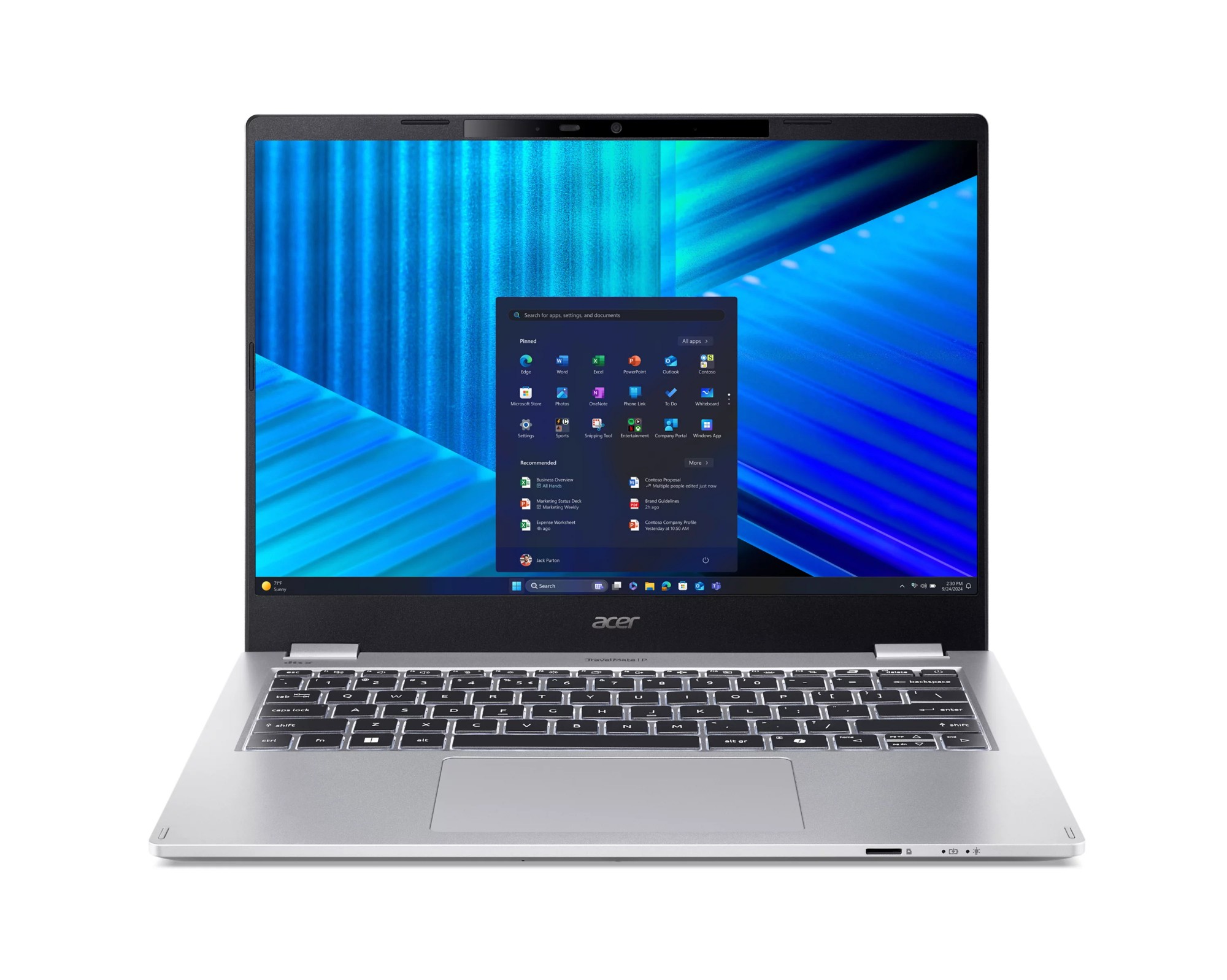 Acer TravelMate P4 TMP414-55-TCO-5880 Intel Core Ultra 5 225U Laptop 35.6 cm (14") WUXGA 16 GB DDR5-SDRAM 512 GB SSD Wi-Fi 7 (802.11be) Windows 11 Pro Blue