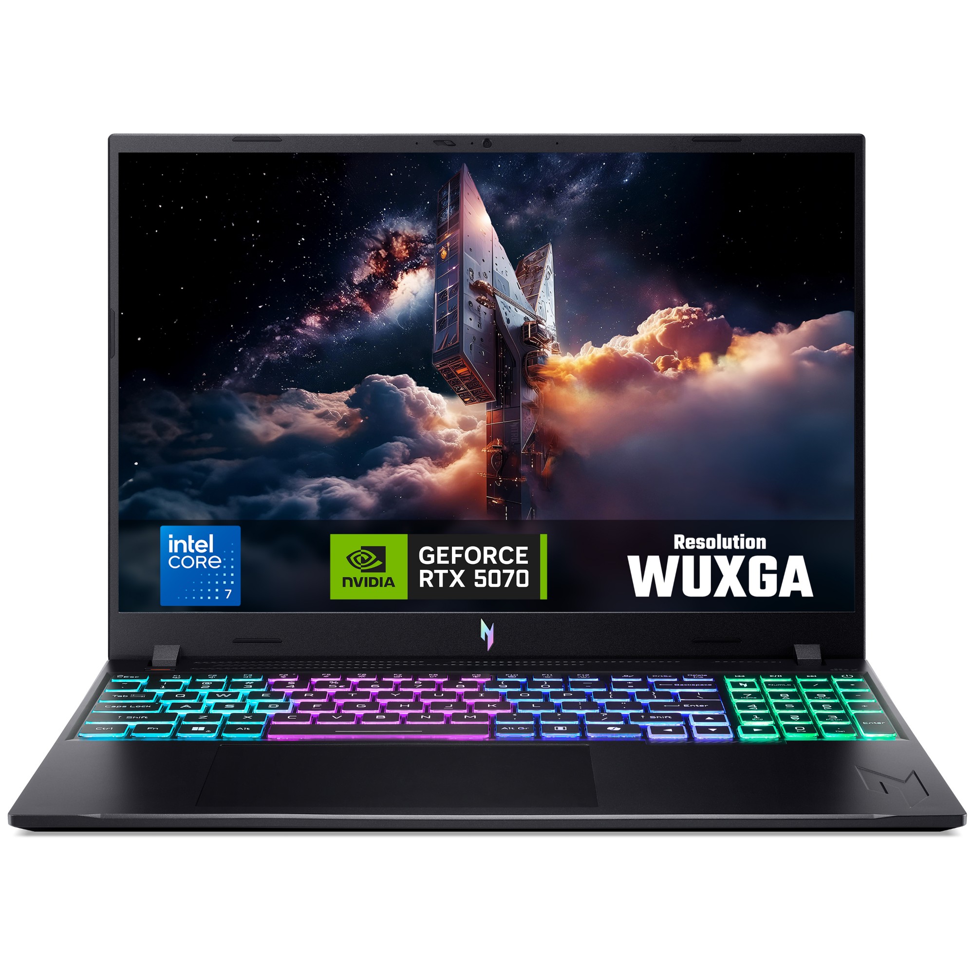 Acer Nitro V 16 V16 (ANV16‑I31) gaming laptop – Intel Core 7 240H, NVIDIA RTX 5070, 16" 120Hz WUXGA (1920×1200), 16GB DDR5, 512GB SSD
