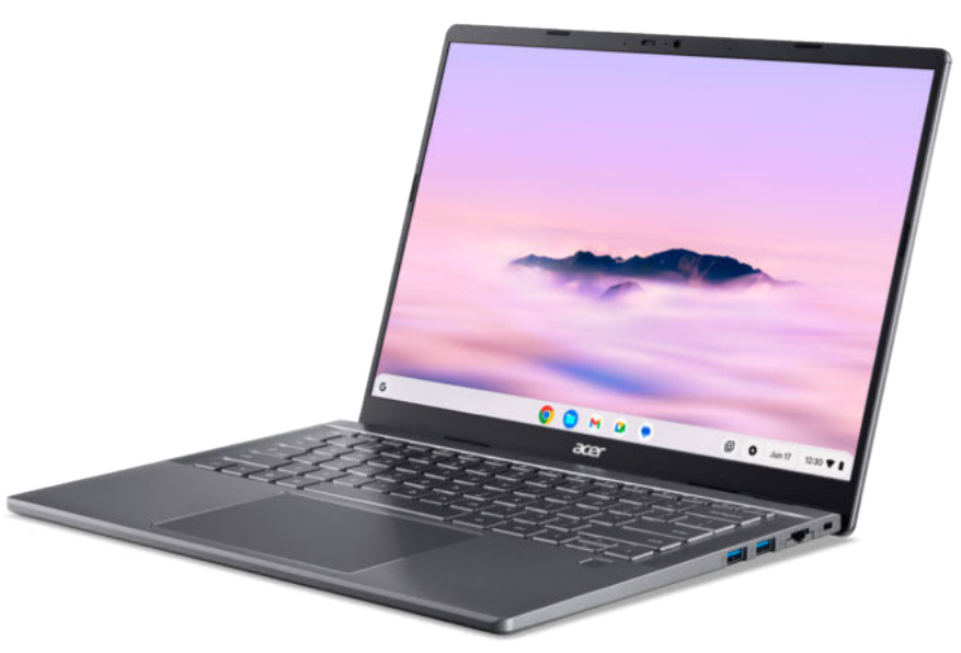 Acer Chromebook CBE794-1T-54RB Intel Core Ultra 5 125U 35.6 cm (14") Touchscreen WUXGA 16 GB LPDDR5x-SDRAM 512 GB SSD Wi-Fi 7 (802.11be) ChromeOS Grey QWERTZ German