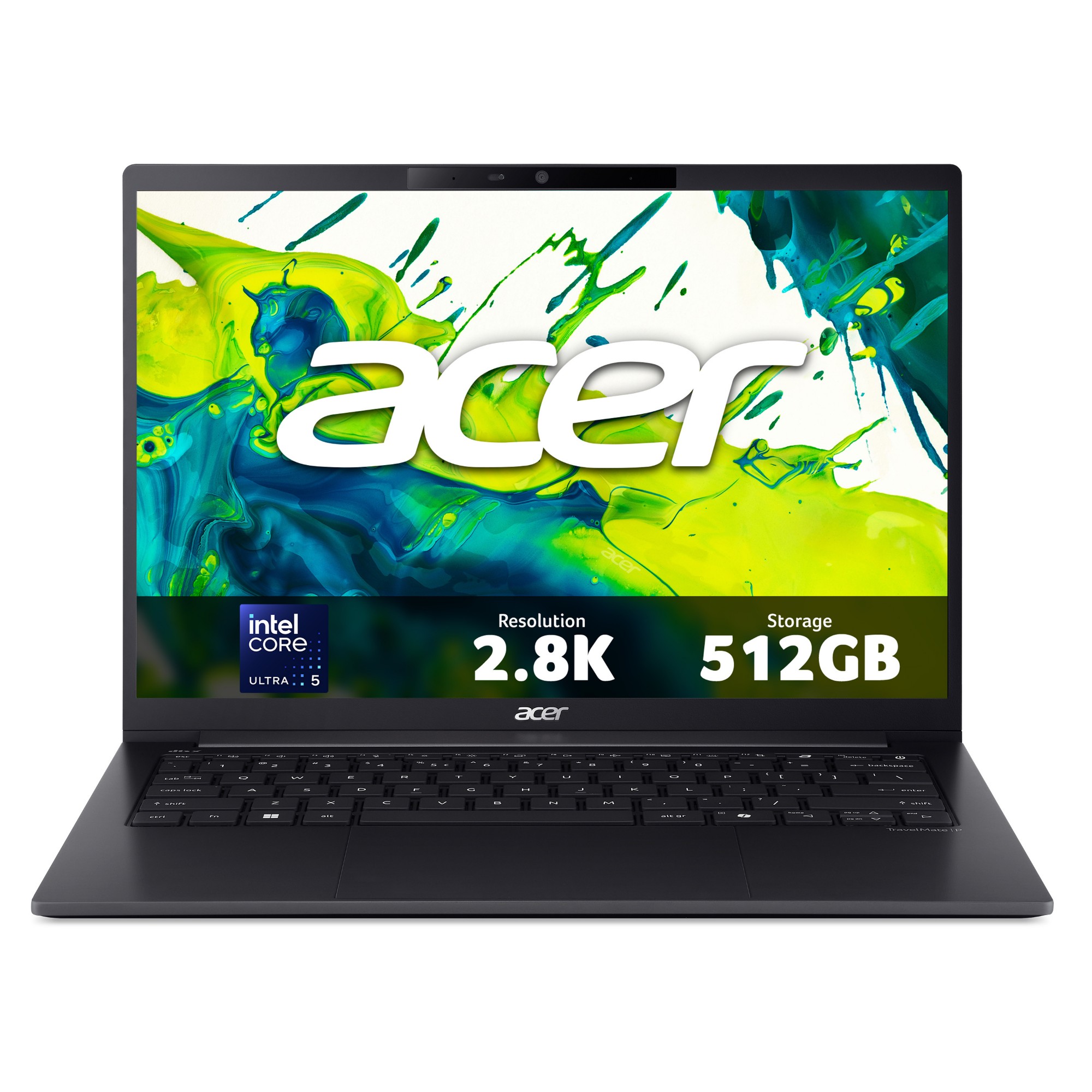 Acer TravelMate P6 14 AI Copilot+ PC (TMP614-55) - Intel Core Ultra 5, 16GB RAM, 512GB SSD, 14" 2.8K display, Windows 11 Pro