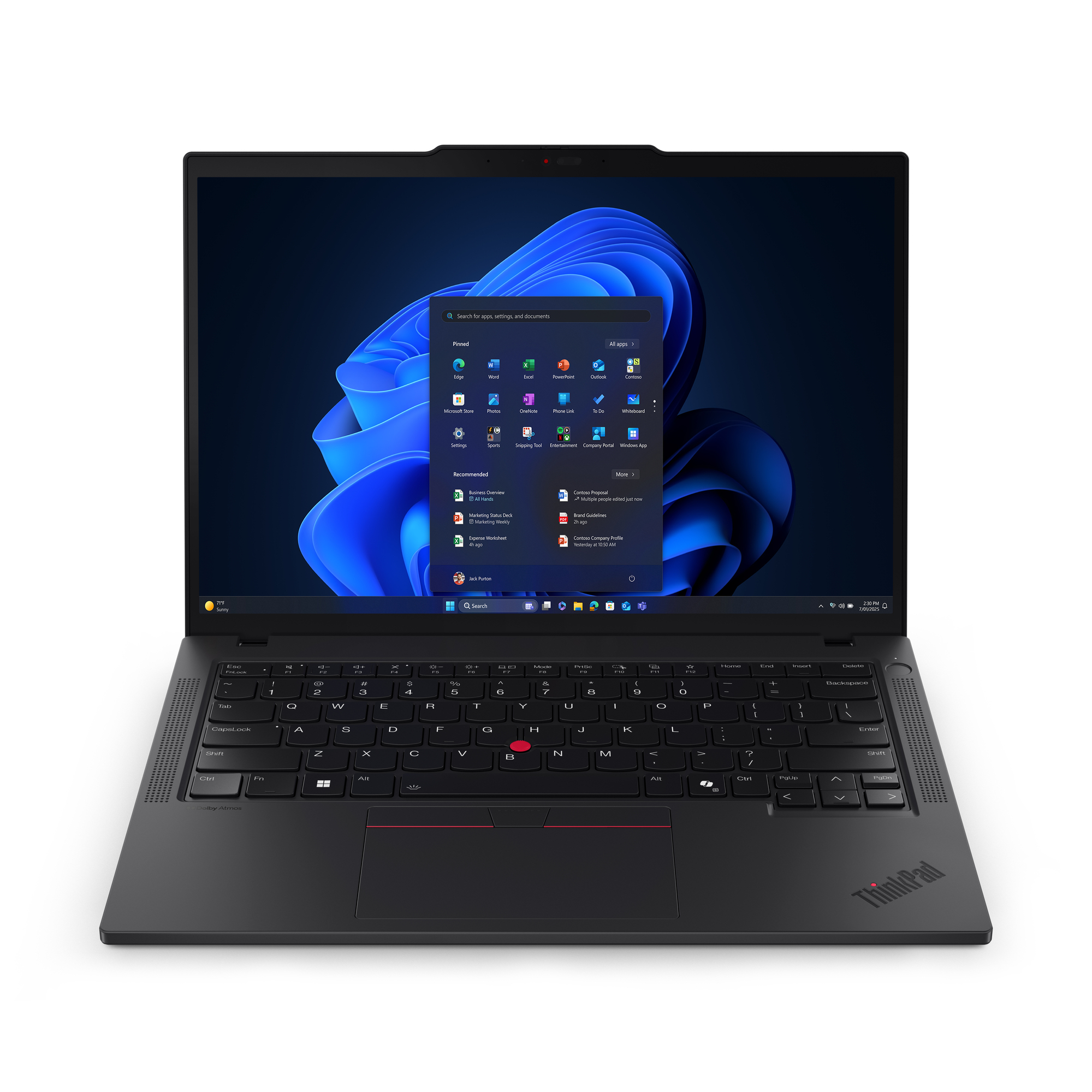 Lenovo ThinkPad T14 Gen 6 (Intel) Copilot+ PC Intel Core Ultra 5 226V Laptop 35.6 cm (14") WUXGA 16 GB LPDDR5x-SDRAM 512 GB SSD Wi-Fi 7 (802.11be) Windows 11 Pro Black Italian