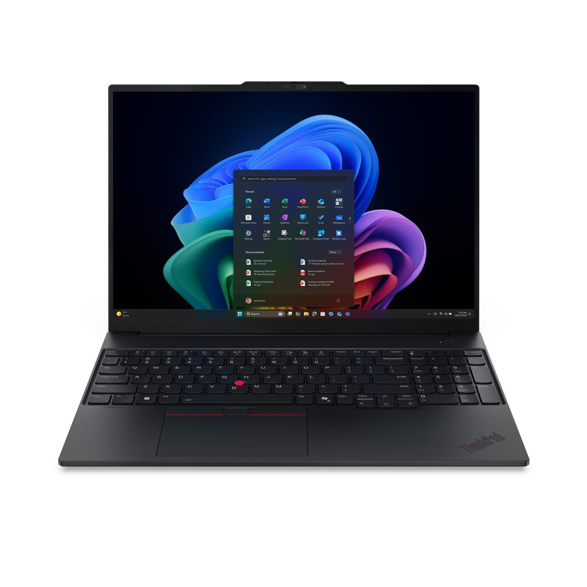 Lenovo ThinkPad E16 Gen 4 (Intel) Copilot+ PC Intel Core Ultra 7 355 Laptop 40.6 cm (16") WUXGA 16 GB DDR5-SDRAM 512 GB SSD Wi-Fi 7 (802.11be) Windows 11 Pro Black Spanish