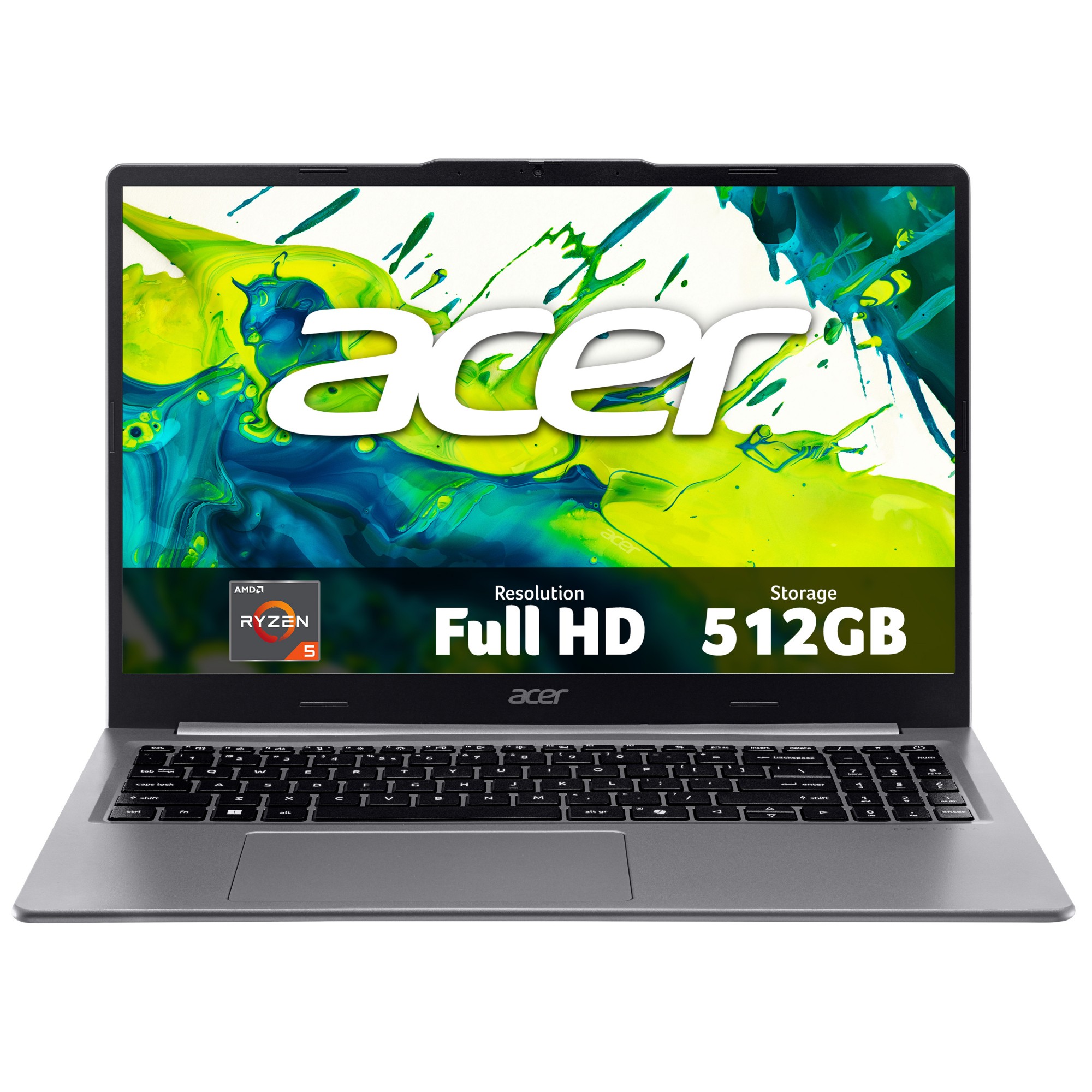 Acer Extensa 15 15 laptop (EXO15-41) - AMD Ryzen 5, 8GB RAM, 512GB SSD, 15.6" Full HD display, Windows 11 Pro
