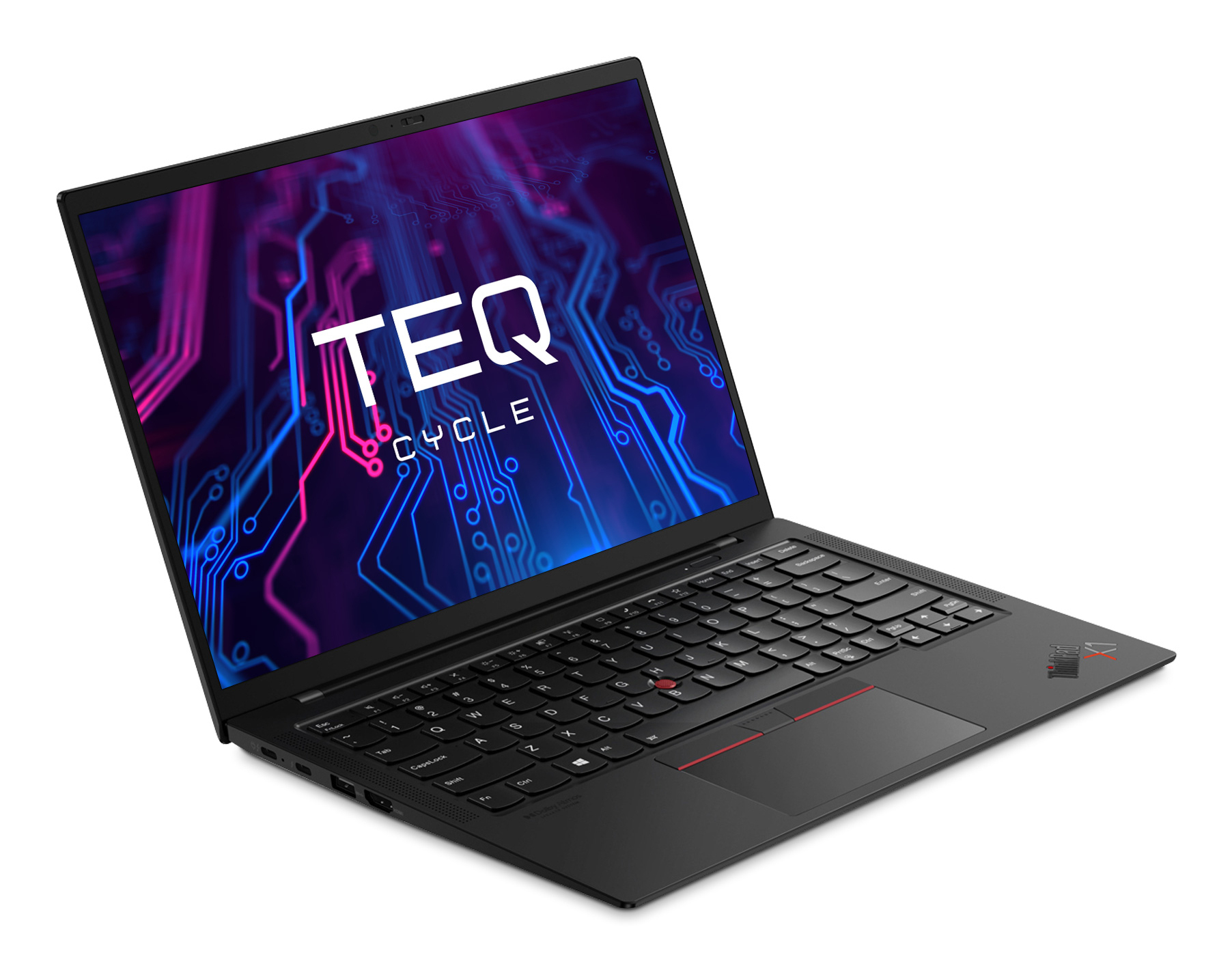 Teqcycle Lenovo ThinkPad X1 Carbon G10 Intel® Core™ i7 i7-1265U Laptop 35.6 cm (14") WUXGA 32 GB LPDDR5-SDRAM 512 GB SSD Wi-Fi 6E (802.11ax) Windows 11 Pro Nordic Black
