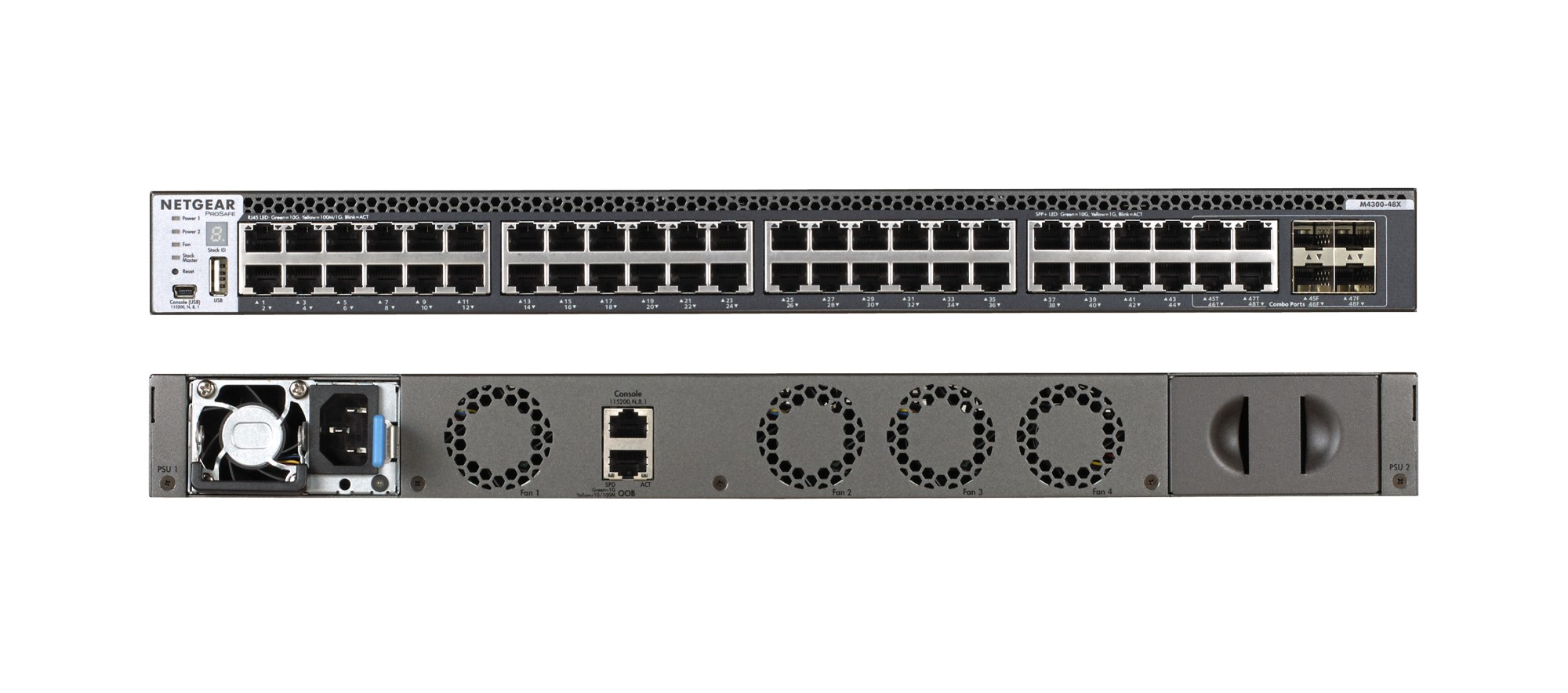 NETGEAR XSM4348CS Managed 10G Ethernet (100/1000/10000) 1U Grey