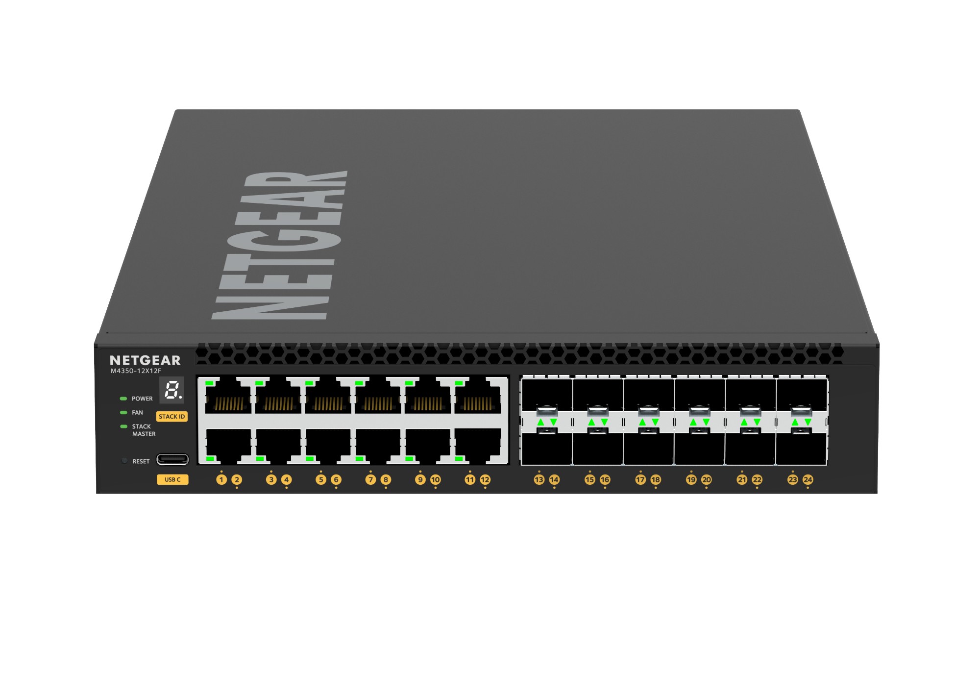 NETGEAR XSM4324 Managed L3 10G Ethernet (100/1000/10000) 1U Black