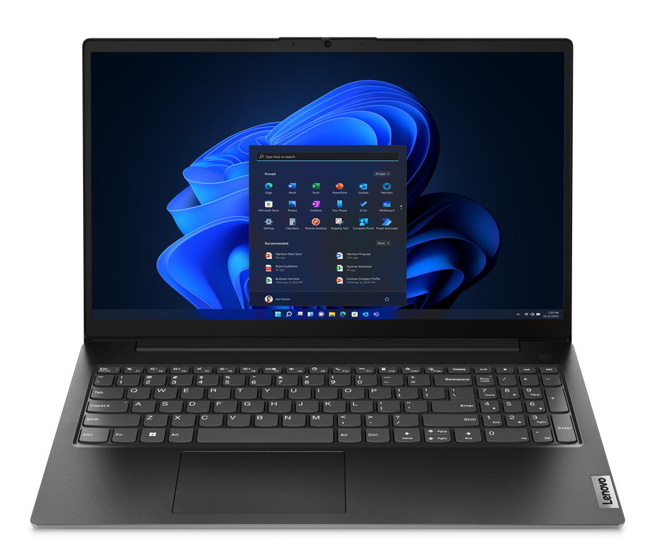 Lenovo V15 G4 AMN AMD Ryzen™ 5 7520U Laptop 39.6 cm (15.6") Full HD 8 GB LPDDR5-SDRAM 256 GB SSD Wi-Fi 5 (802.11ac) Windows 11 Pro UK English Black