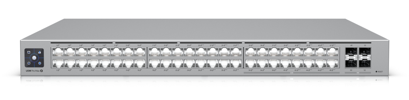 Ubiquiti UniFi Pro Max 48 PoE Managed L3 Gigabit Ethernet (10/100/1000) Power over Ethernet (PoE) 1U Grey