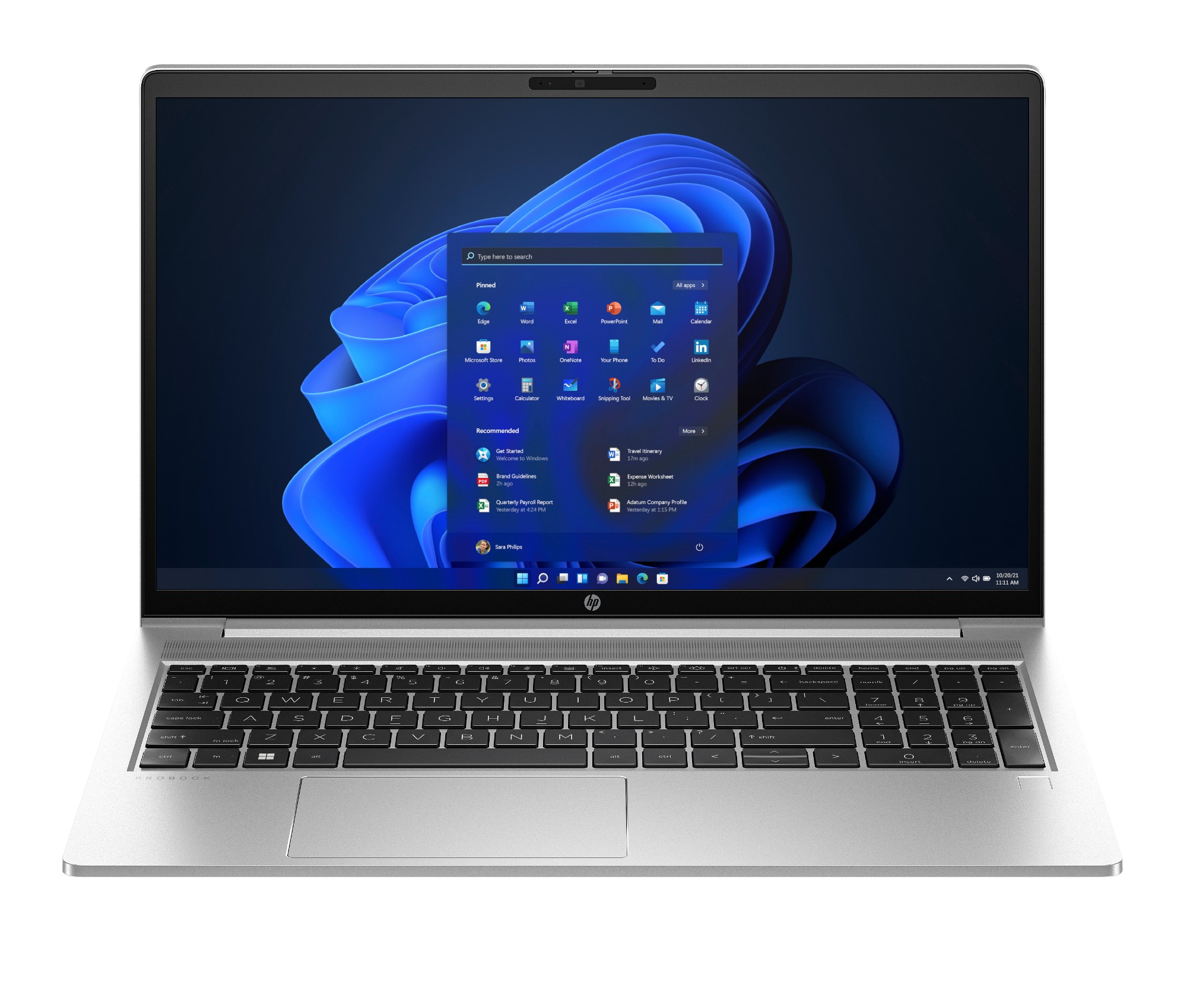 HP ProBook 455 G10 AMD Ryzen™ 5 7530U Laptop 39.6 cm (15.6") Full HD 8 GB DDR4-SDRAM 256 GB SSD Wi-Fi 6E (802.11ax) Windows 11 Pro Silver