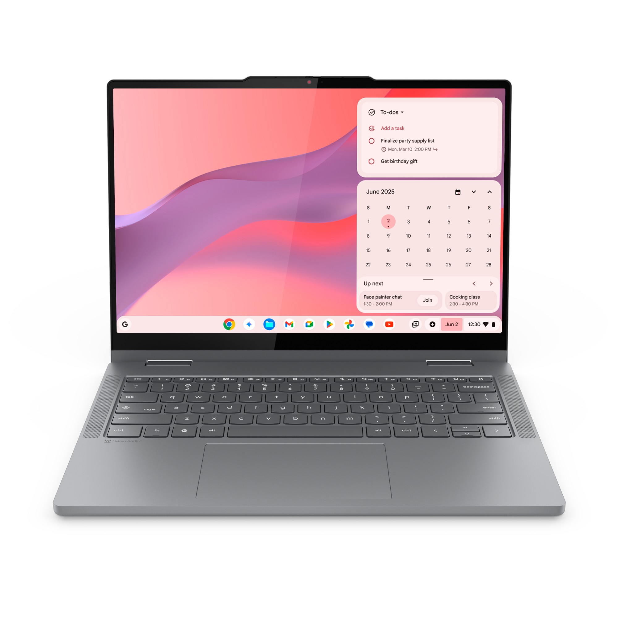 Lenovo Chrome 2in1 14IRU10 Intel Core 5 120U Chromebook 35.6 cm (14") Touchscreen WUXGA 8 GB LPDDR5-SDRAM 128 GB UFS Wi-Fi 6E (802.11ax) ChromeOS Grey English