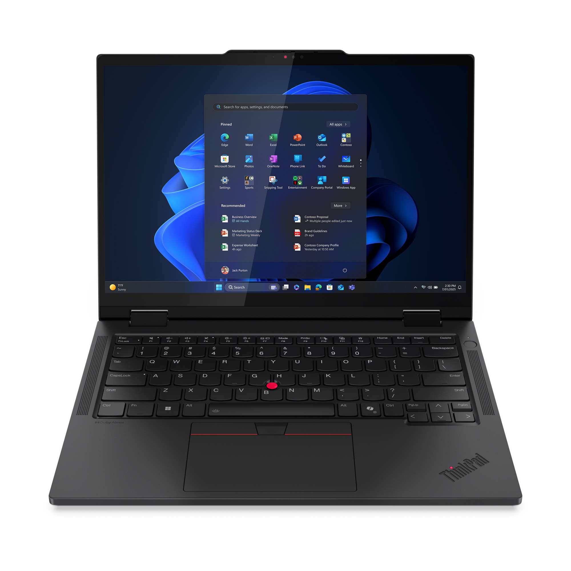 Lenovo ThinkPad T14s 2-in-1 Gen 1 Intel Core Ultra 7 255U Hybrid (2-in-1) 35.6 cm (14") Touchscreen WUXGA 16 GB LPDDR5x-SDRAM 512 GB SSD Wi-Fi 7 (802.11be) Windows 11 Pro Black English