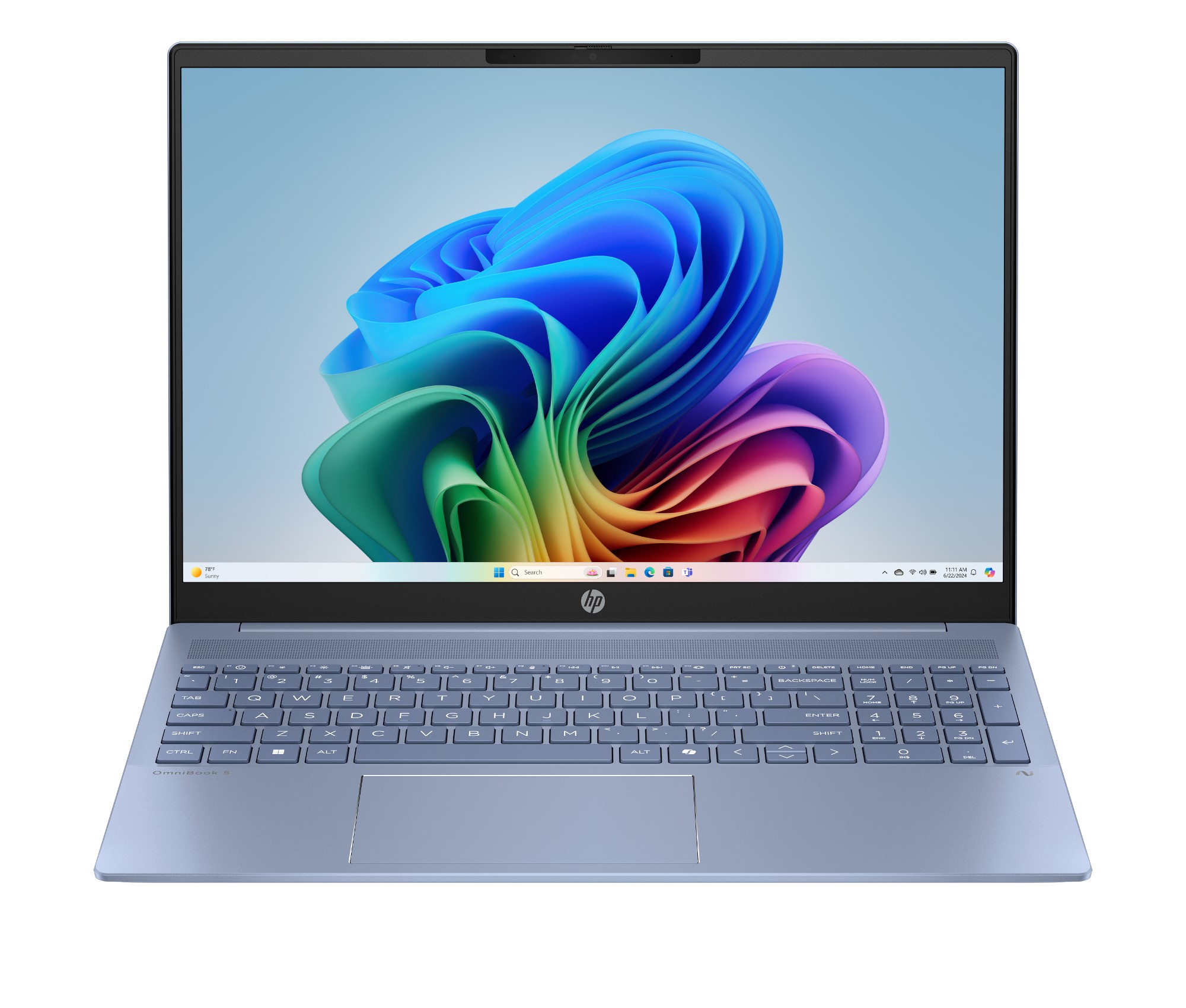 HP OmniBook 5 NGAI OmniBook 5 Next Gen AI 16-ag1009na Copilot+ PC AMD Ryzen™ AI 5 340 Laptop 40.6 cm (16") 2K 16 GB LPDDR5x-SDRAM 1 TB SSD Wi-Fi 6 (802.11ax) Windows 11 Home Blue